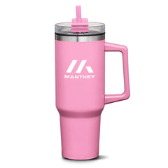 Benidorm Handle Travel Mug W/Straw - 40oz
