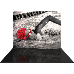 Formulate Essential 10Ft Serpentine Curve Fabric Backwall