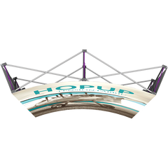 Hopup 5.5Ft Curved Full Height Tension Fabric Display