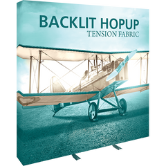 Hopup 7.5Ft Backlit Straight Tension Fabric Display Kit