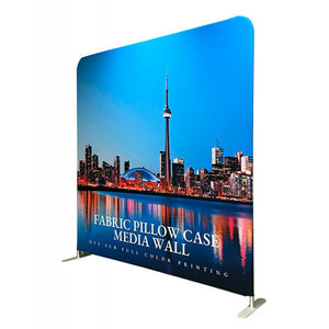 Tube Straight Frame + Fabric Pillow Case Media Wall 10'H x 20'W