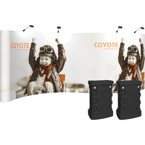 20'W X 8'H Serpentine Coyote Popup Display Fast Kit