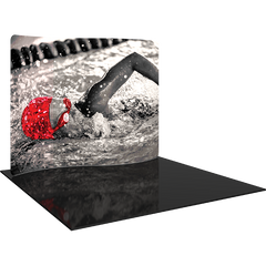 Formulate Essential 10Ft Serpentine Curve Fabric Backwall