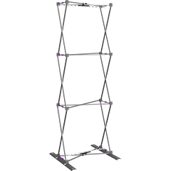Hopup 2.5Ft Backlit Straight Tension Fabric Display Kit