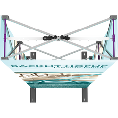 Hopup 2.5Ft Backlit Straight Tension Fabric Display Kit