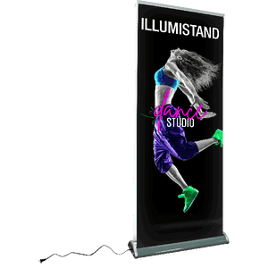 Illumistand Double Sided Light Up Retractable Stand
