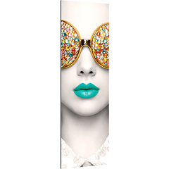 Vector Frame Edge R-02 Rectangle Fabric Poster Display